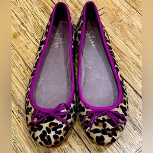 NEW ELORIE Calf Hair Ballet Flats 8